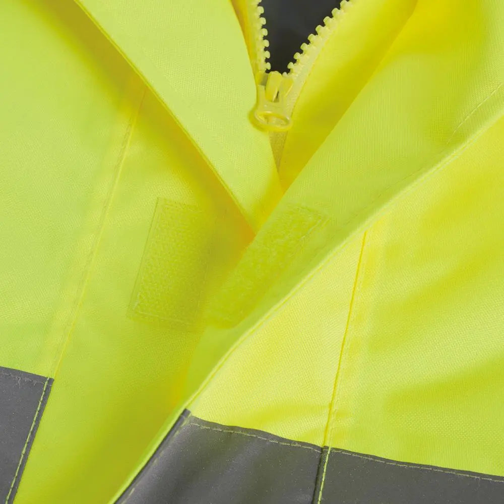 Scruffs High Visibility Waterproof Jacket Class 3 Yellow / Navy - Choose Size  White Rose Tools