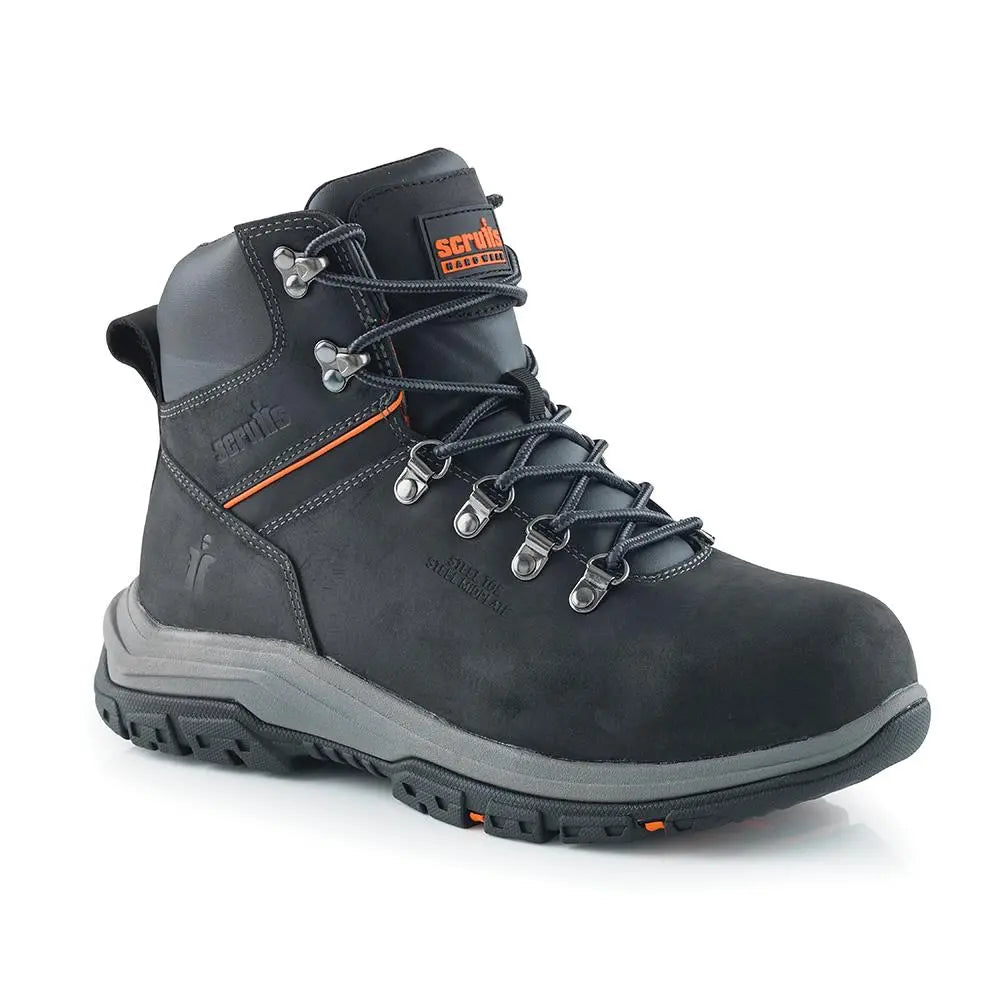 Scruffs Rafter Safety Boots Black - Choose Size White Rose Tools