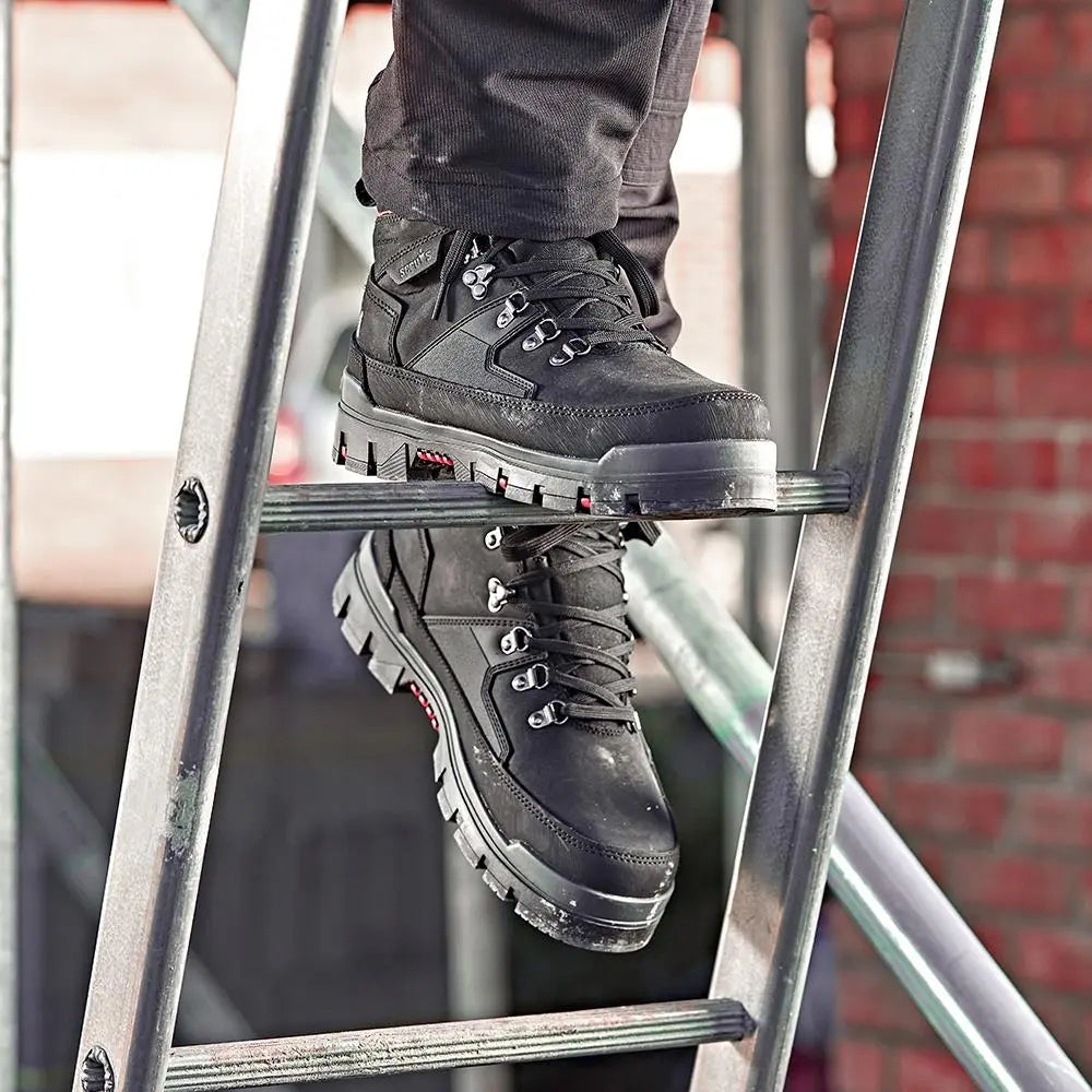 Scruffs Rugged Safety Boot Workwear Black - Choose Size White Rose Tools