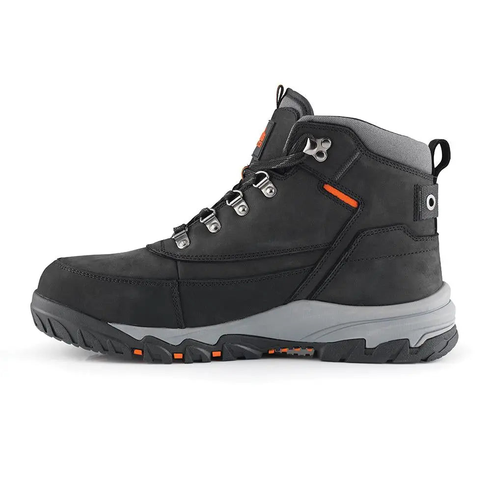 Scruffs Scarfell Safety Boots Black - Choose Size  White Rose Tools