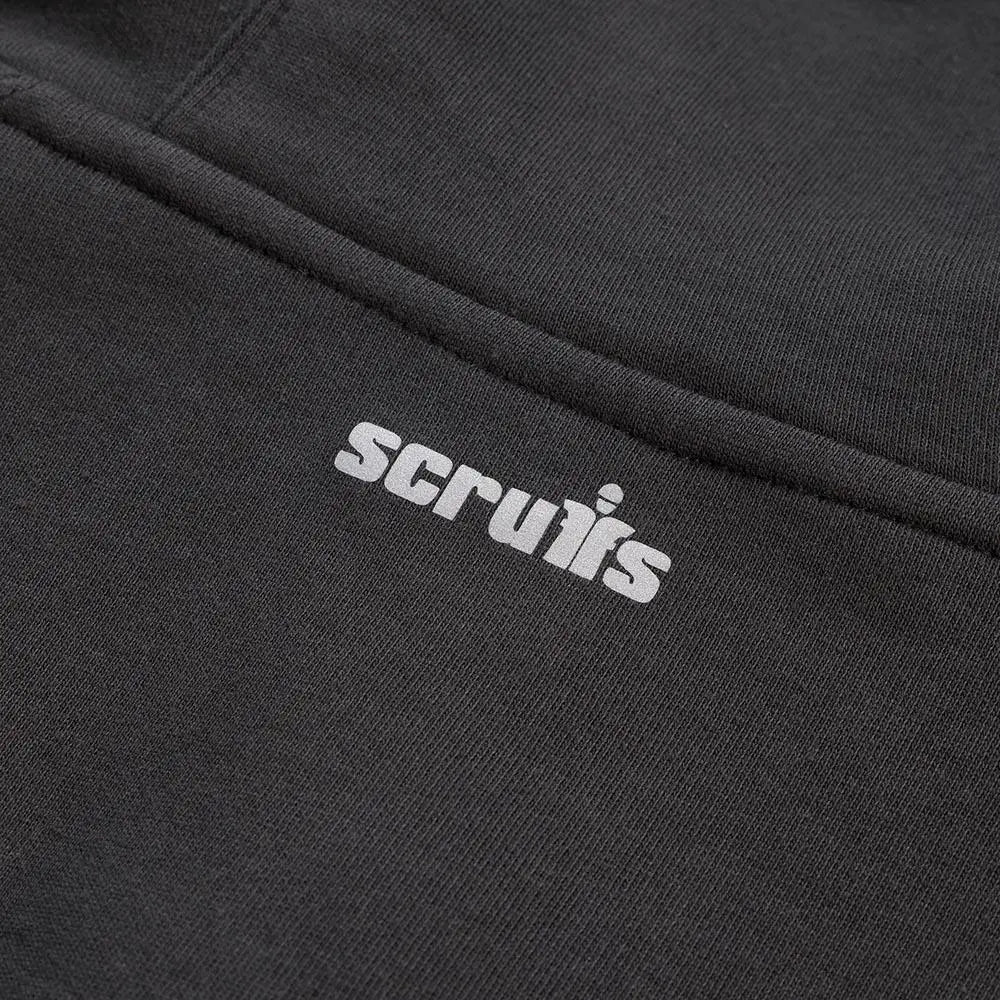 Scruffs Tamworth Logo Hoodie Black - Choose Size  White Rose Tools