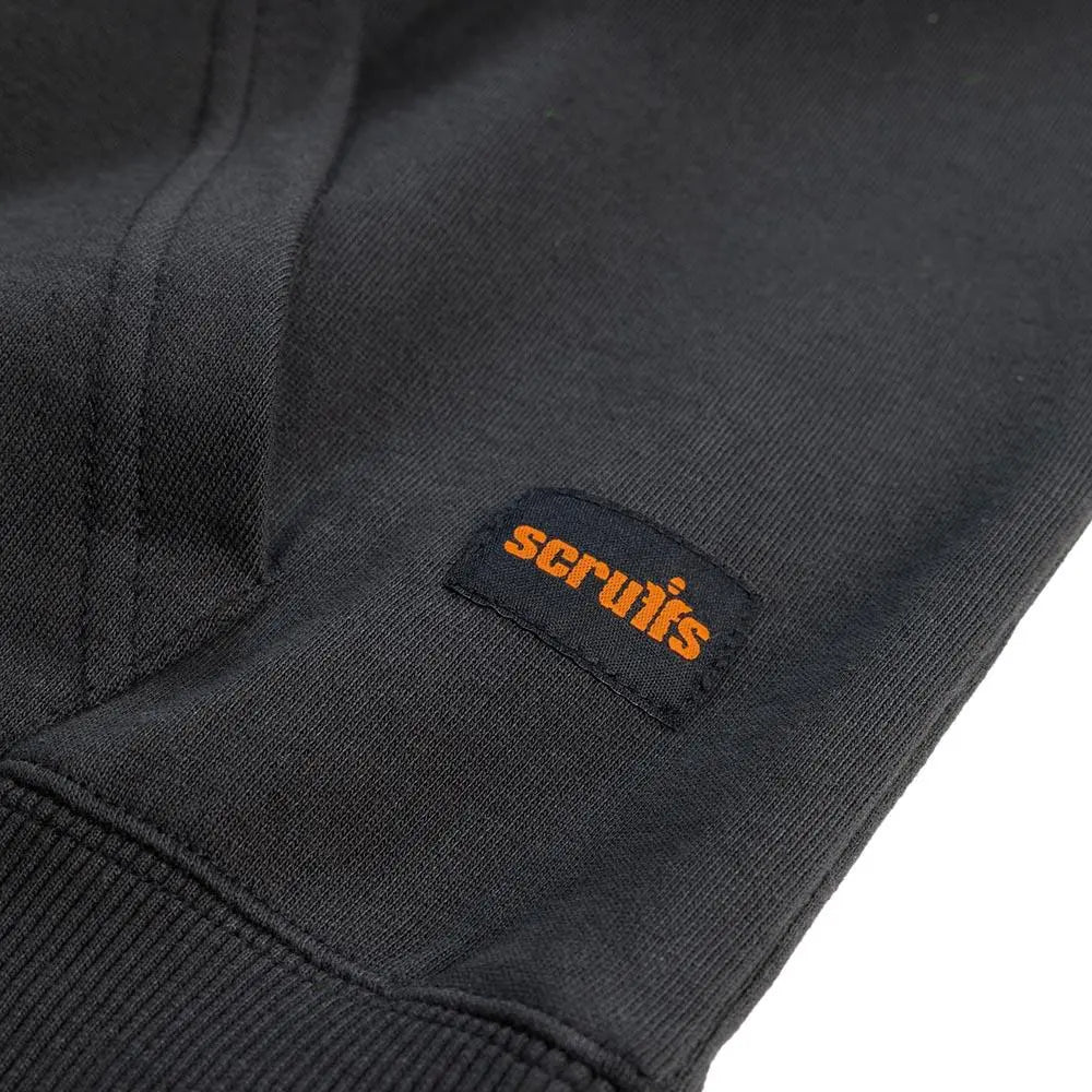 Scruffs Tamworth Logo Hoodie Black - Choose Size  White Rose Tools