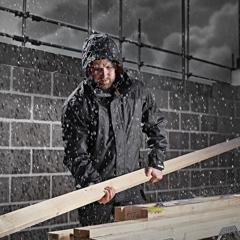 Scruffs Tech Waterproof Jacket Graphite / Black - Choose Size  White Rose Tools
