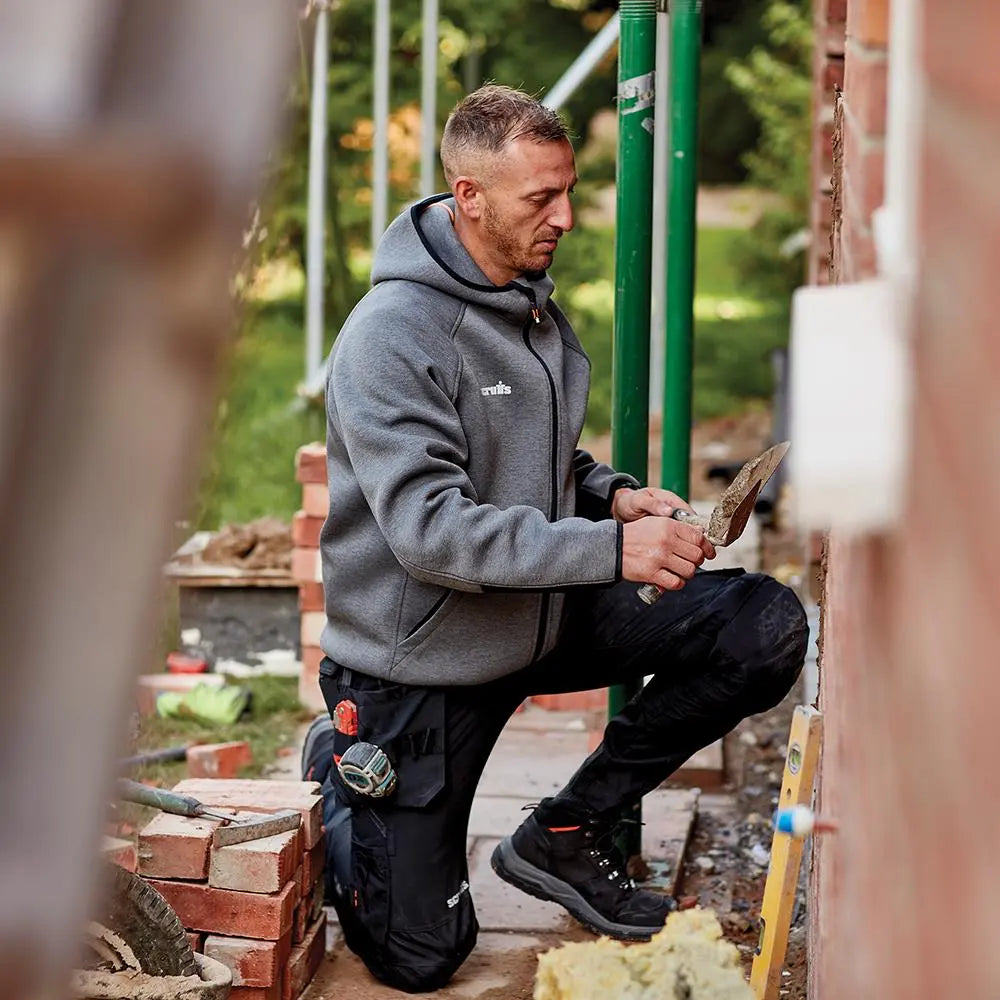 Scruffs Trade Air-Layer Hoodie Charcoal - Choose Size  White Rose Tools