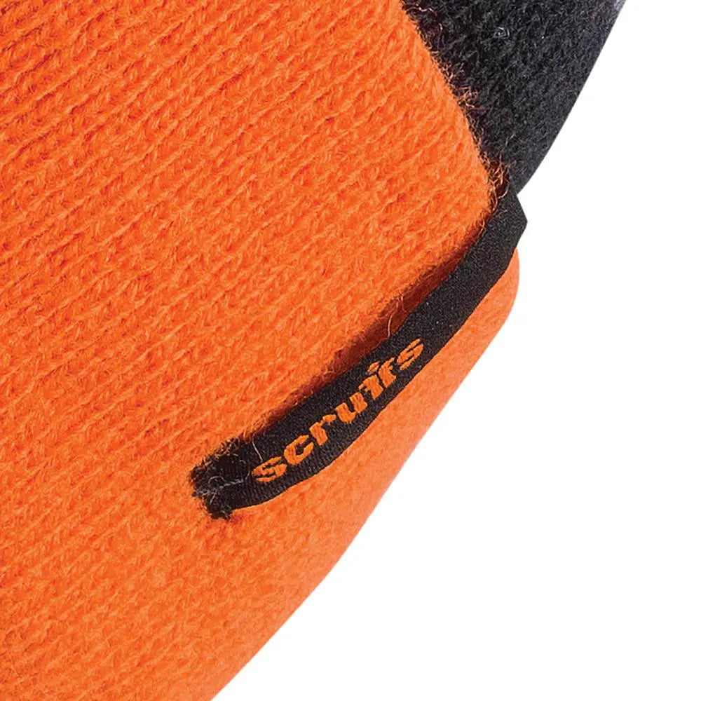 Scruffs Trade Bobble Hat Black/Orange T55334  White Rose Tools