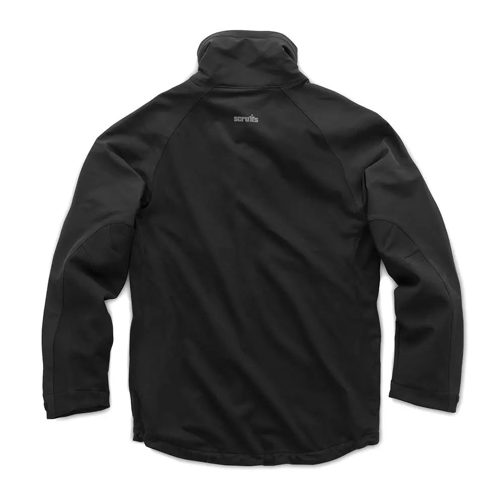 Scruffs Trade Flex Softshell Jacket Black - Choose Size  White Rose Tools