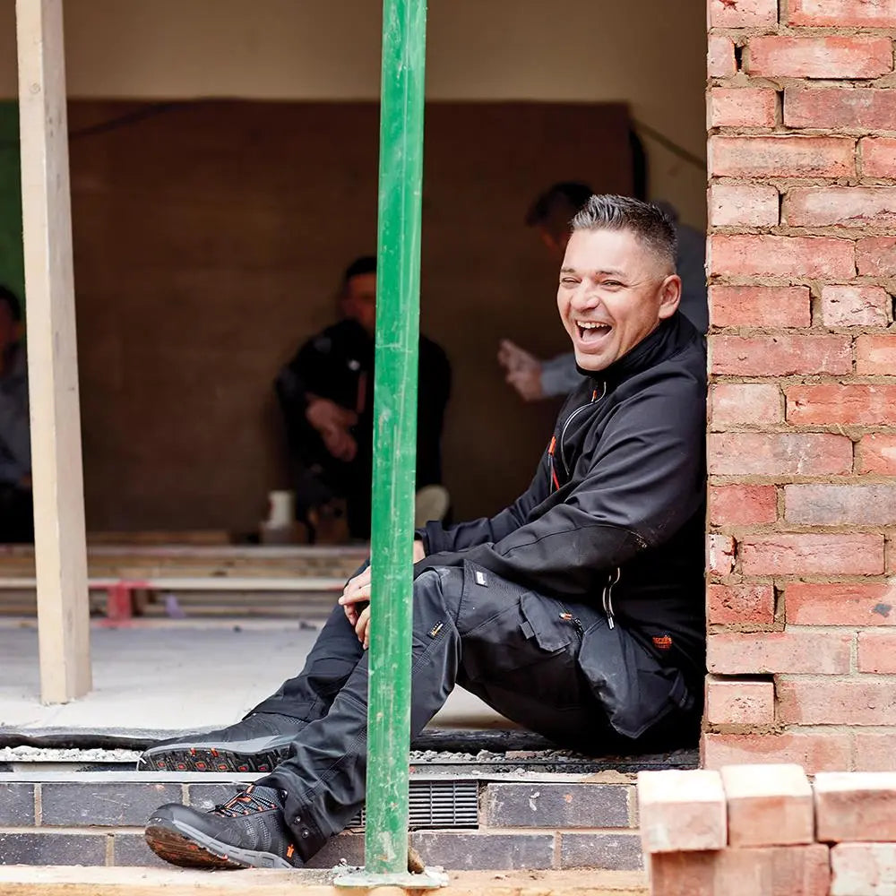 Scruffs Trade Flex Softshell Jacket Black - Choose Size  White Rose Tools