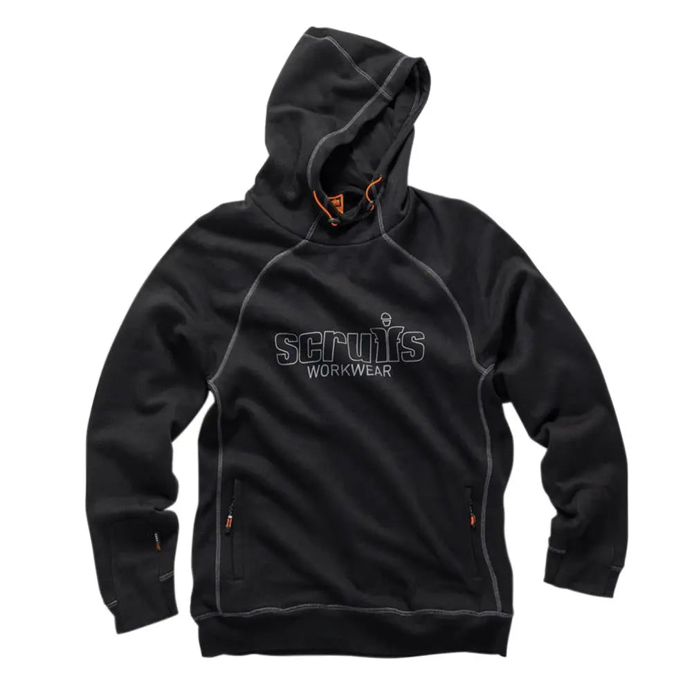 Scruffs Trade Hoodie Black - Choose Size  White Rose Tools