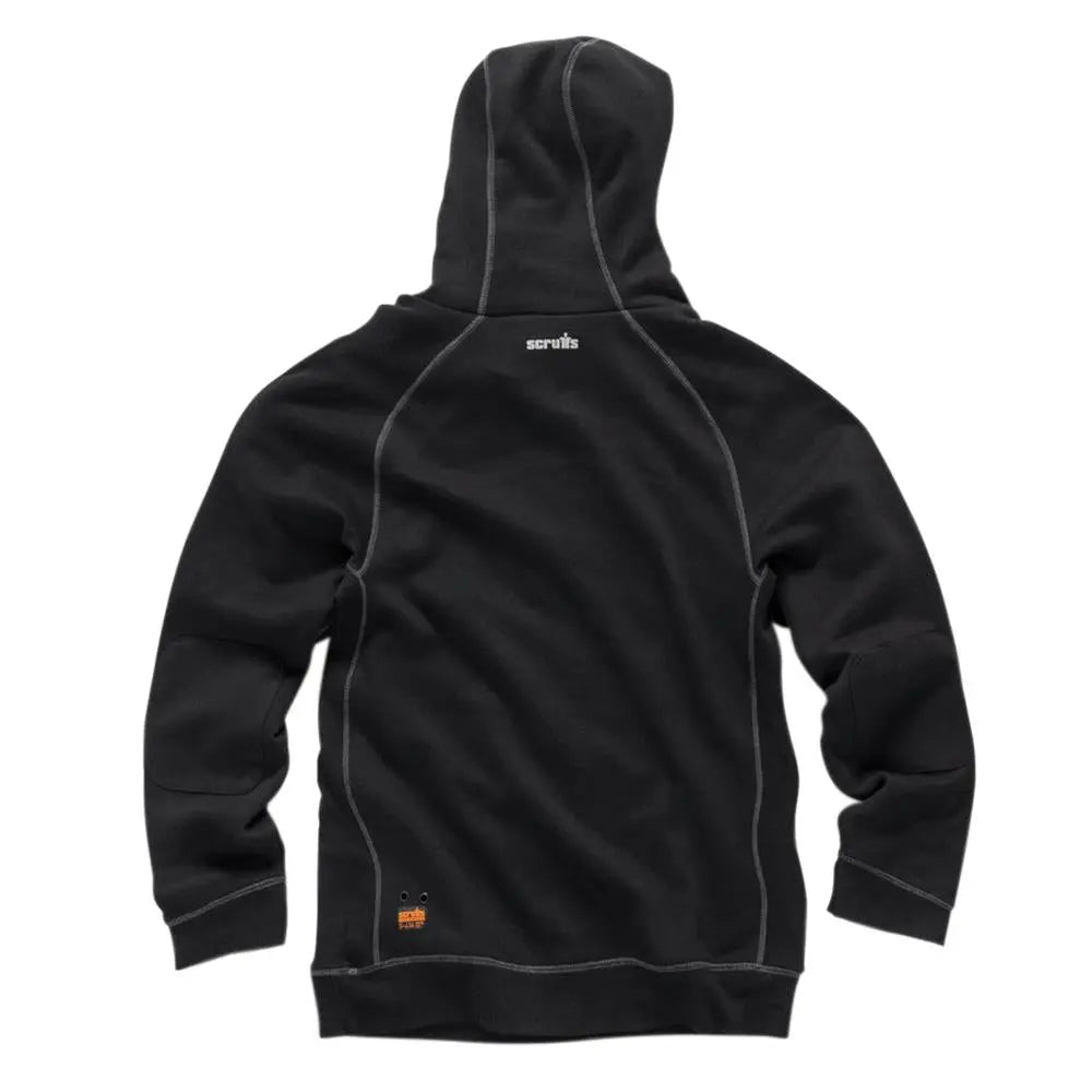 Scruffs Trade Hoodie Black - Choose Size  White Rose Tools
