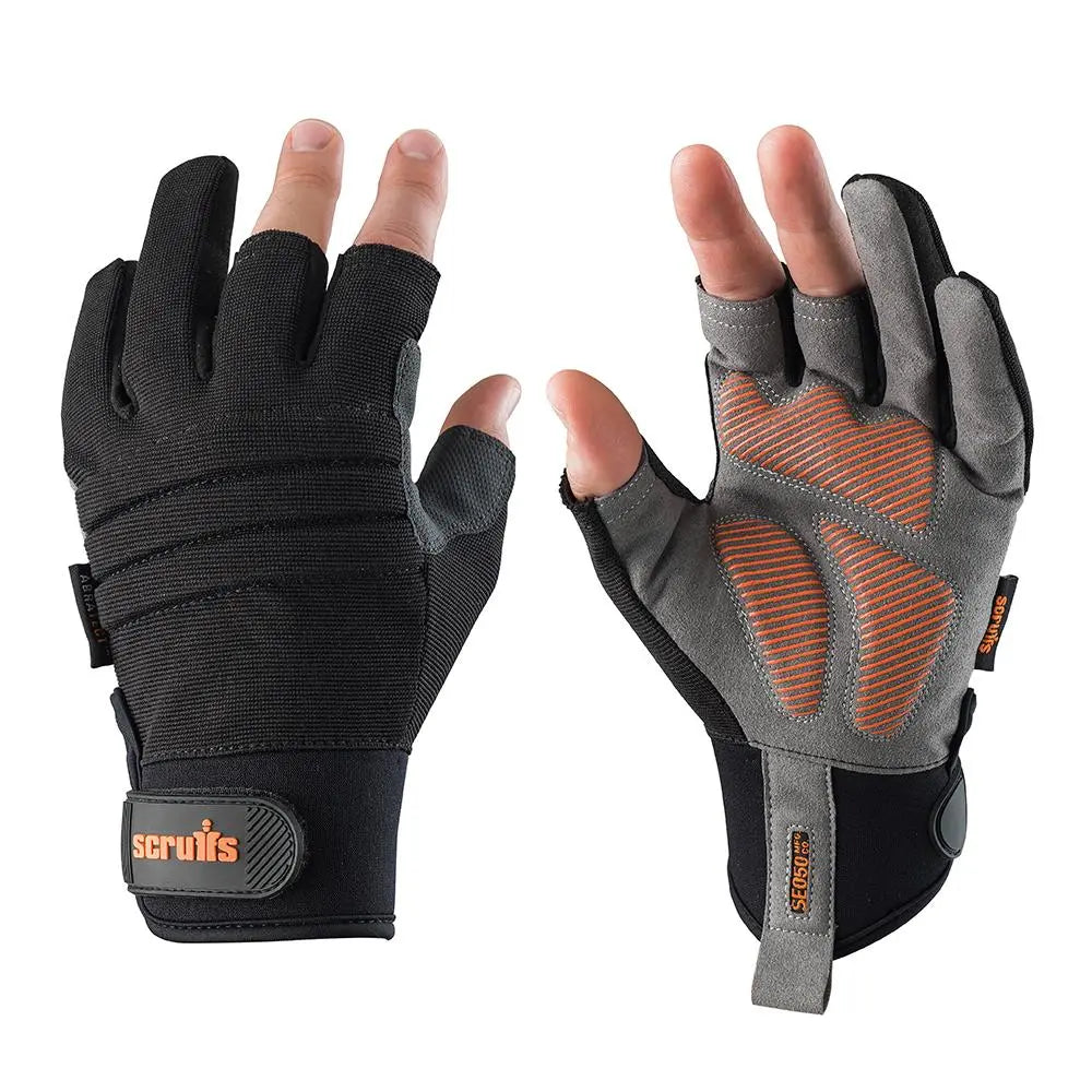 Scruffs Trade Precision Gloves Black - Choose Size White Rose Tools