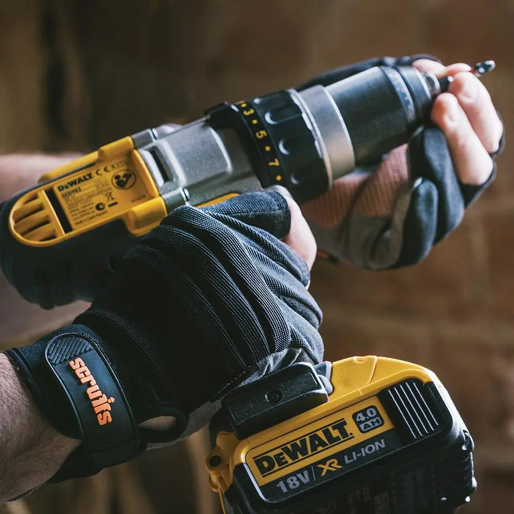 Scruffs Trade Precision Gloves Black - Choose Size White Rose Tools