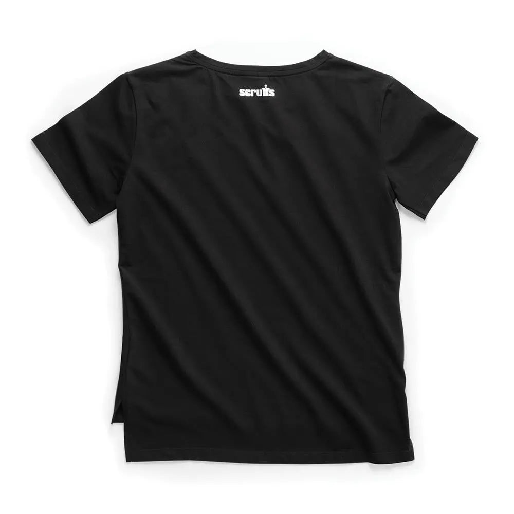 Scruffs Women's Trade T-Shirt Black - Choose Size  White Rose Tools
