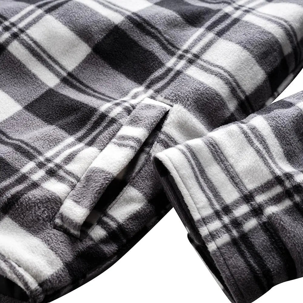 Scruffs Worker Padded Checked Shirt Black / White - Choose Size White Rose Tools