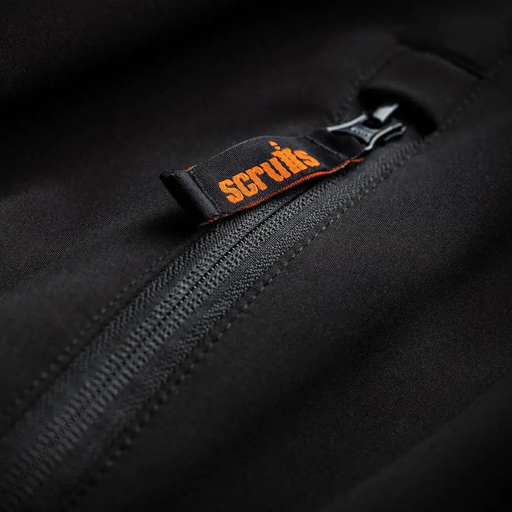 Scruffs Worker Softshell Jacket Black - Choose Size White Rose Tools