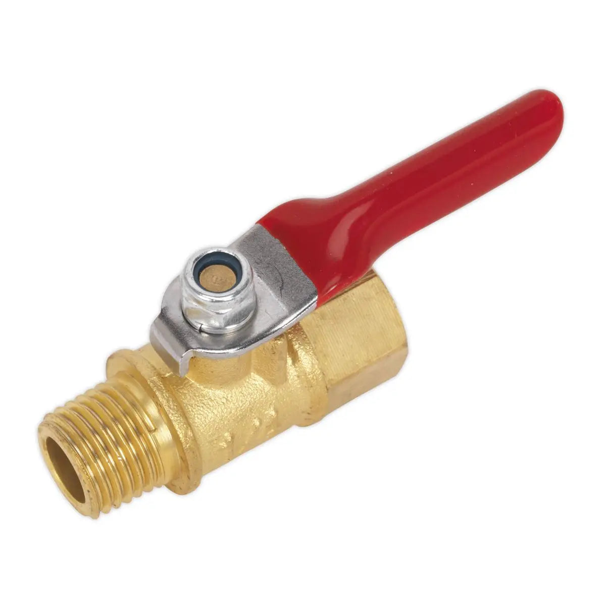 Sealey 1/4" BSPT Ball Valve Lever Air Compressor Connector