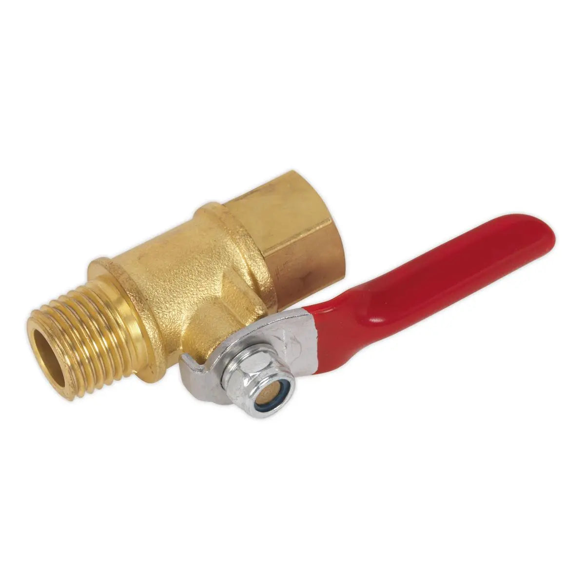 Sealey 1/4" BSPT Ball Valve Lever Air Compressor Connector