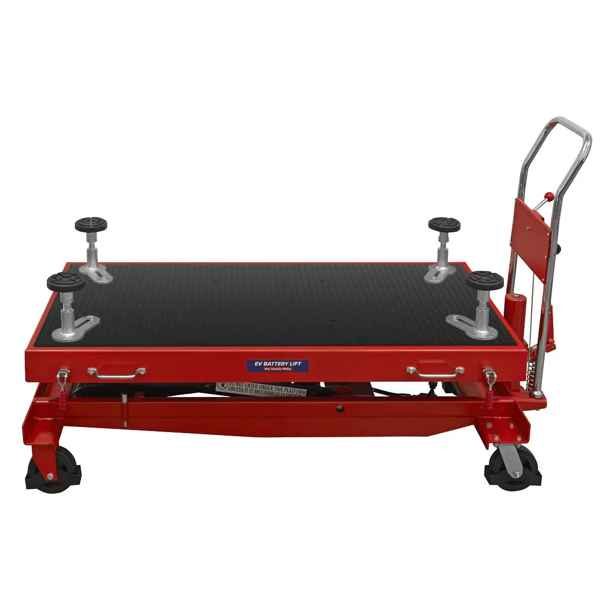 Sealey 1000kg Capacity EV Battery Lift/Hydraulic Platform Truck High Lift White Rose Tools