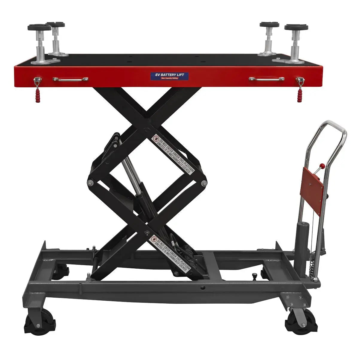 Sealey 1000kg Capacity EV Battery Lift/Hydraulic Platform Truck High Lift White Rose Tools