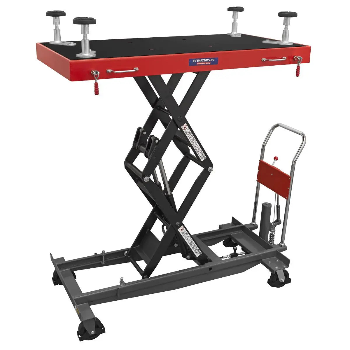 Sealey 1000kg Capacity EV Battery Lift/Hydraulic Platform Truck High Lift White Rose Tools