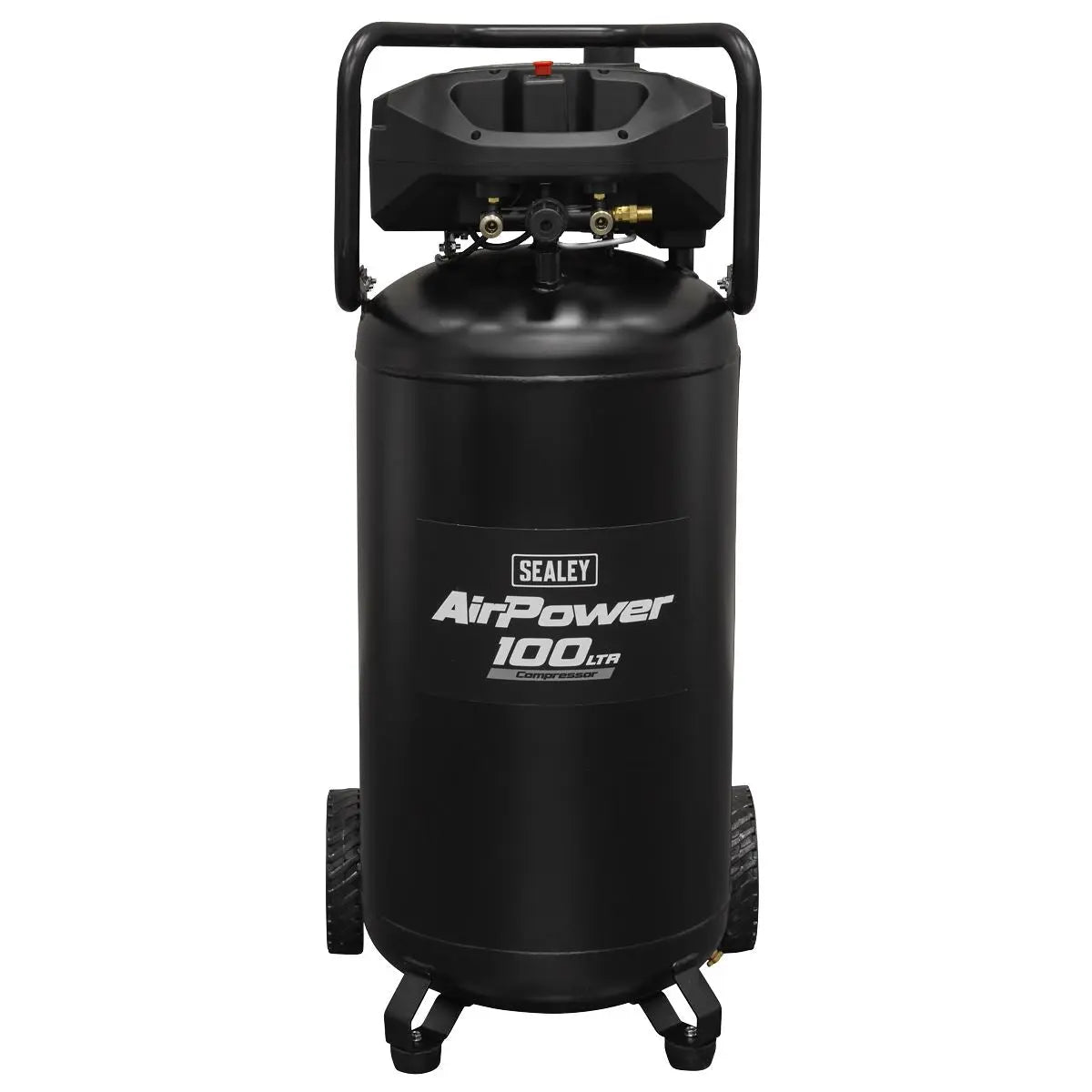 Sealey 100L Oil Free Belt Drive Vertical Compressor 2.5hp White Rose Tools