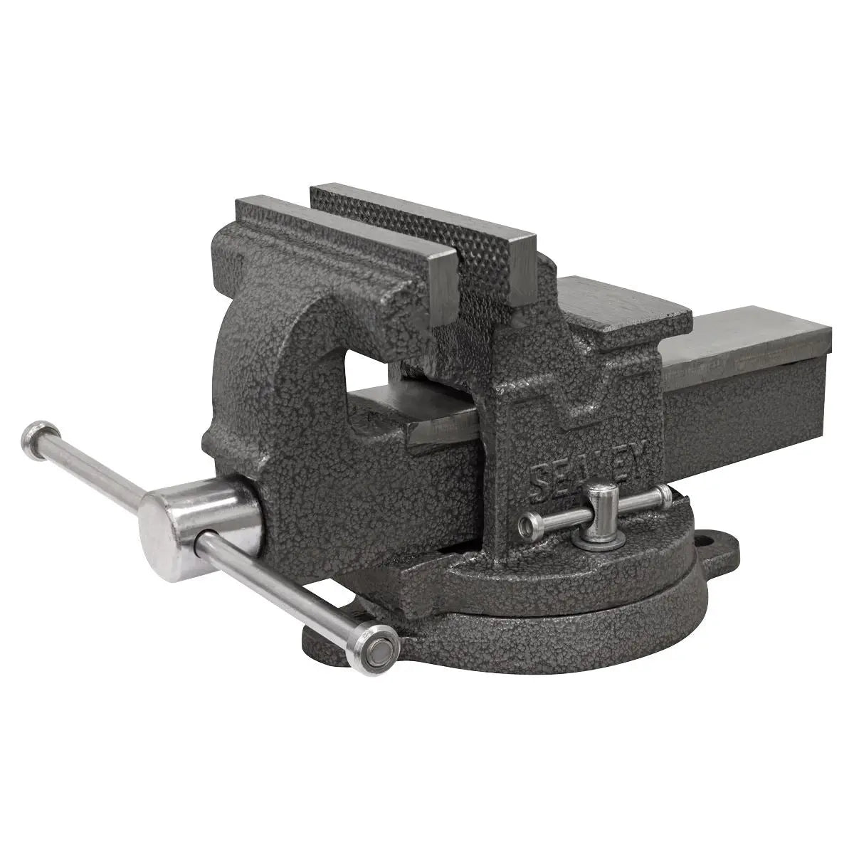 Sealey 100mm SG Iron Vice with Swivel Base White Rose Tools