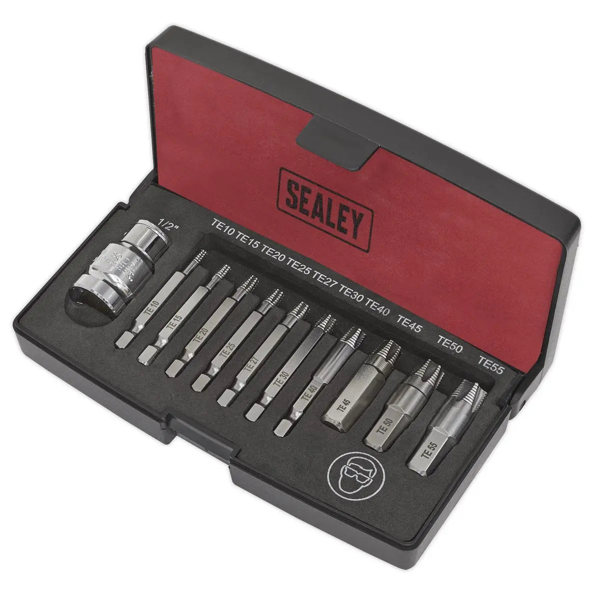 Sealey 11 Piece Trx-Star Fitting Screw Extractor Set E10-E55