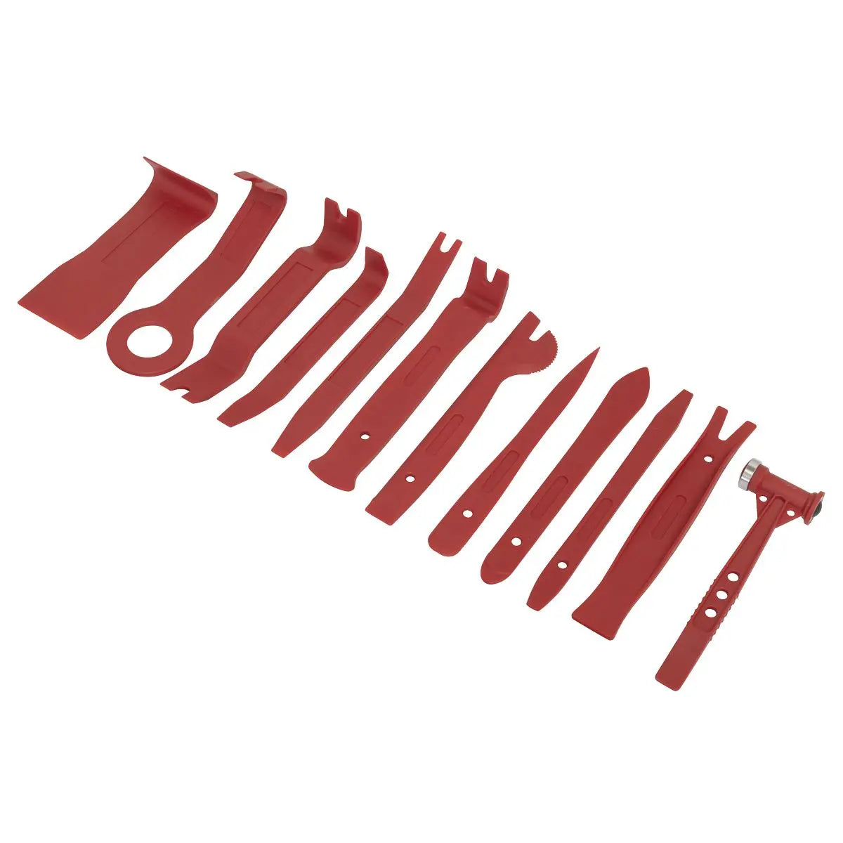 Sealey 12 Piece Trim and Upholstery Tool Set in Tool Roll Trim Hammer Panel Removal