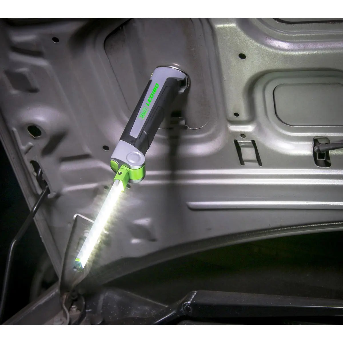 Sealey 12 SMD LED + 1W LED Rechargeable Slim Inspection Lamp Magnetic Base 400 Lumens White Rose Tools