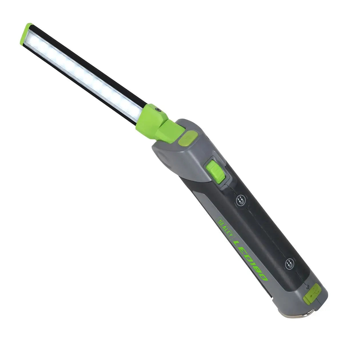 Sealey 12 SMD LED + 1W LED Rechargeable Slim Inspection Lamp Magnetic Base 400 Lumens