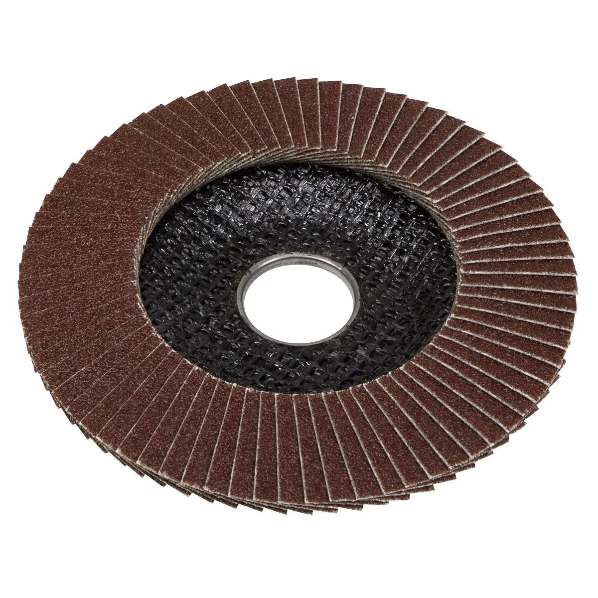 Sealey 120Grit Flap Discs Aluminium Oxide Ø115mm Ø22mm Bore - Pack of 10