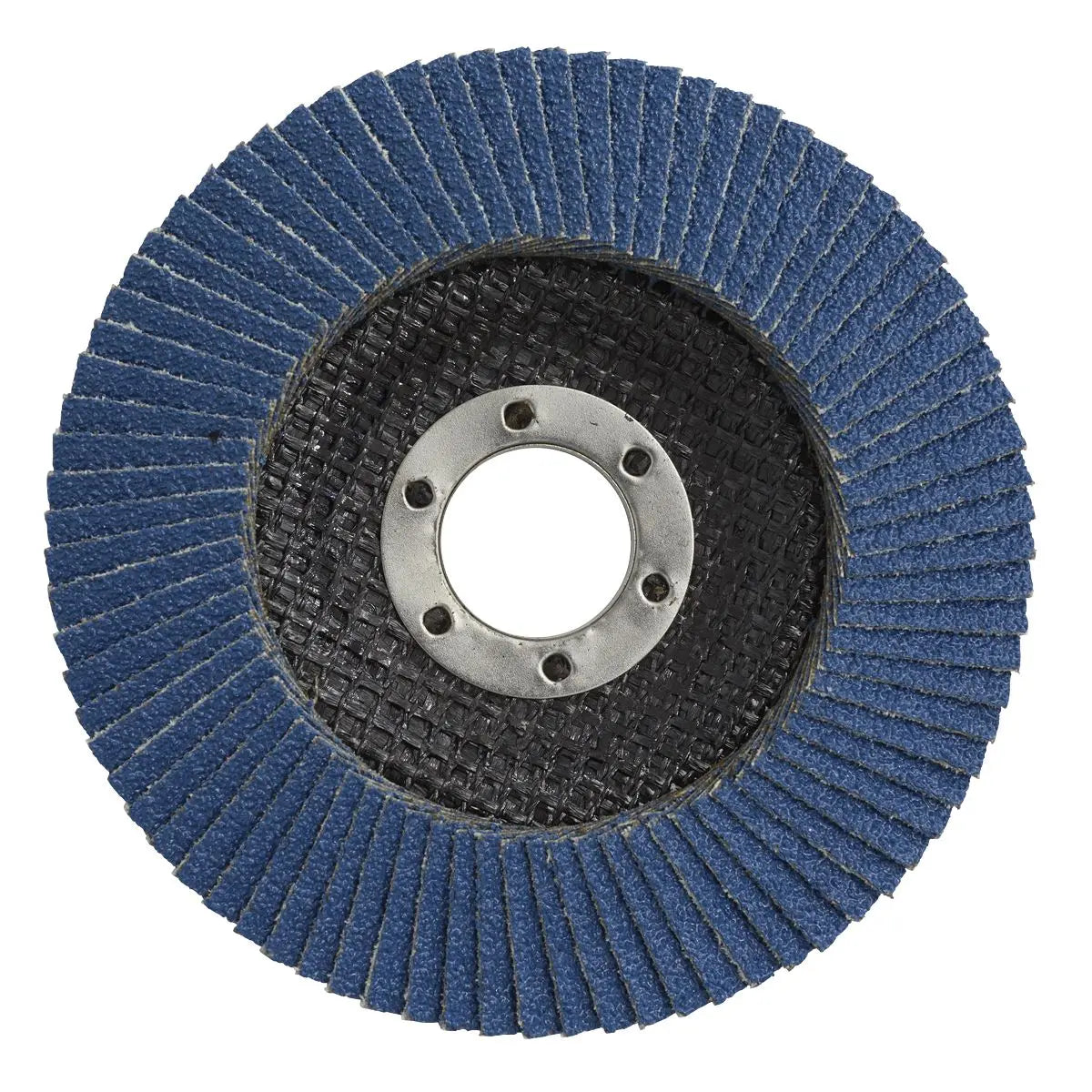 Sealey 120Grit Flap Discs Zirconium Ø115mm Ø22mm Bore - Pack of 10