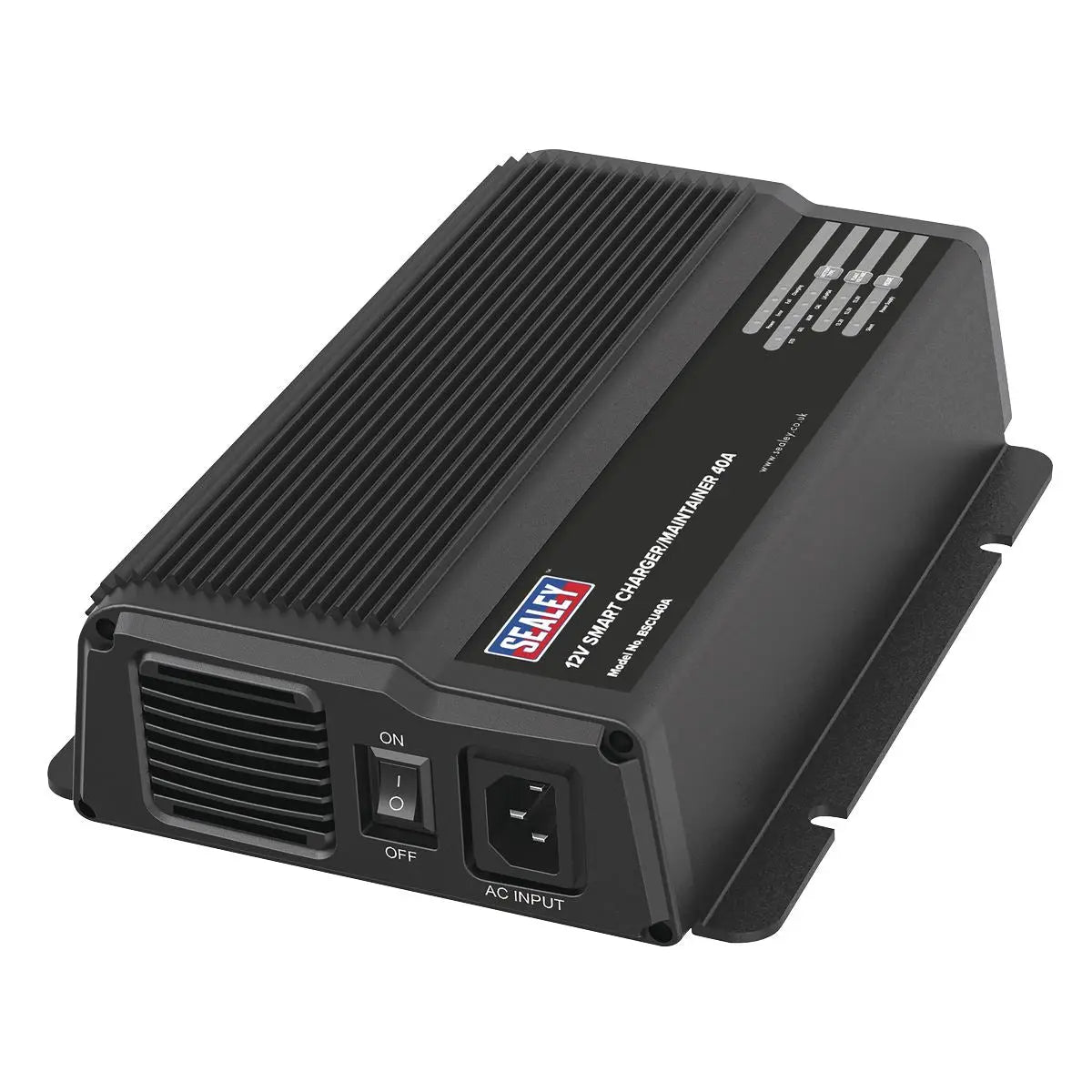 Sealey 12V Battery Smart Charger/Maintainer 40A White Rose Tools