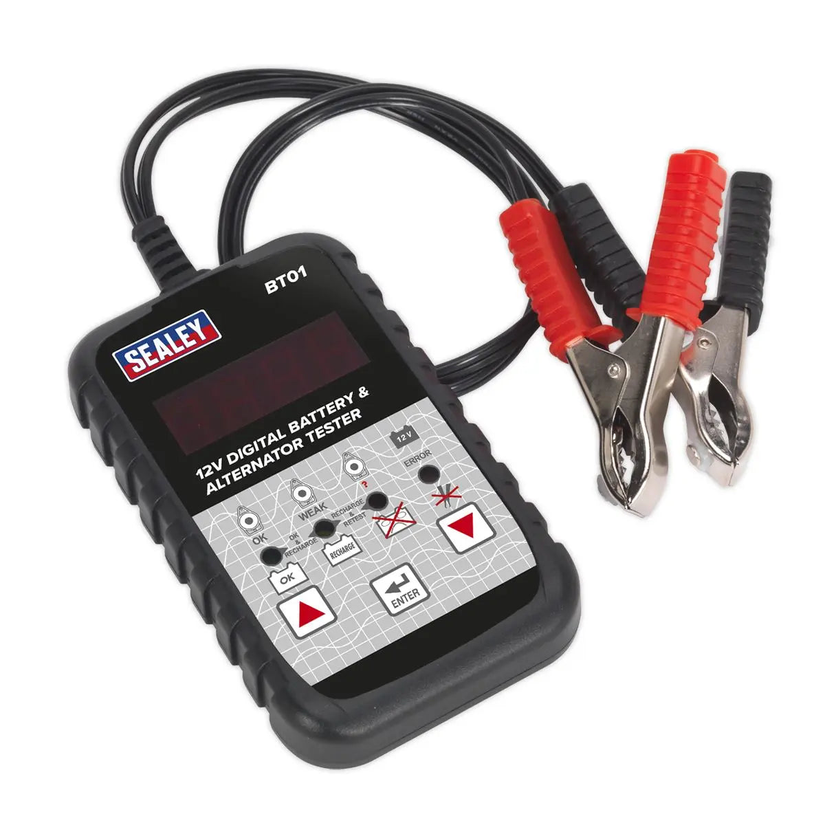 Sealey 12V Digital Battery and Alternator Tester LED Screen Car Van