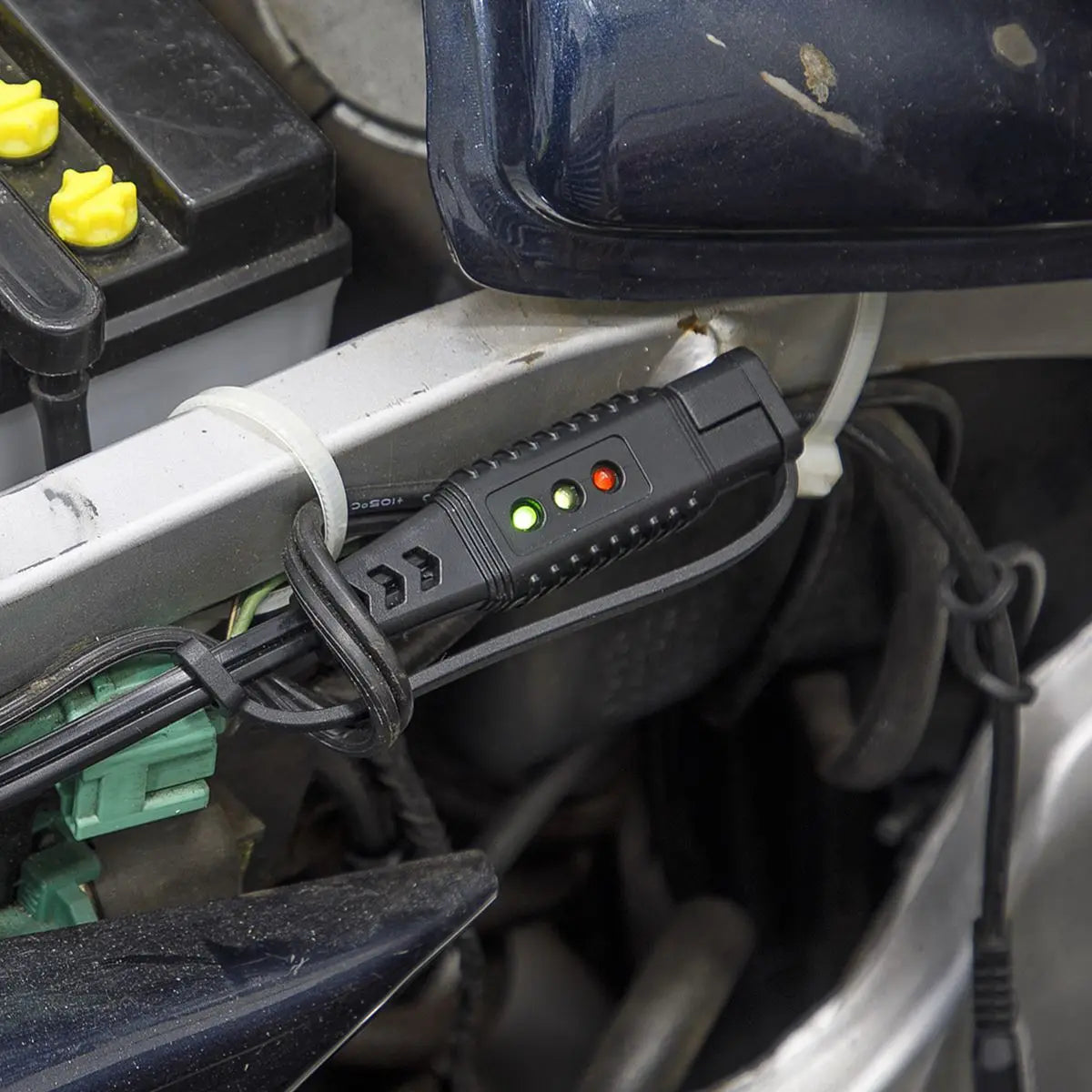 Sealey 12V Ring Terminal Battery Indicator Cable White Rose Tools