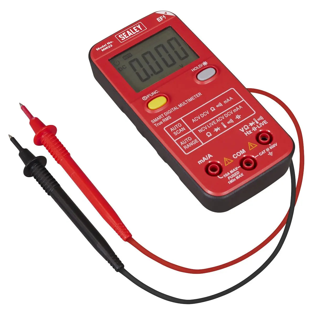 Sealey 13-Function Professional Smart Auto-Scanning Digital Multimeter  White Rose Tools