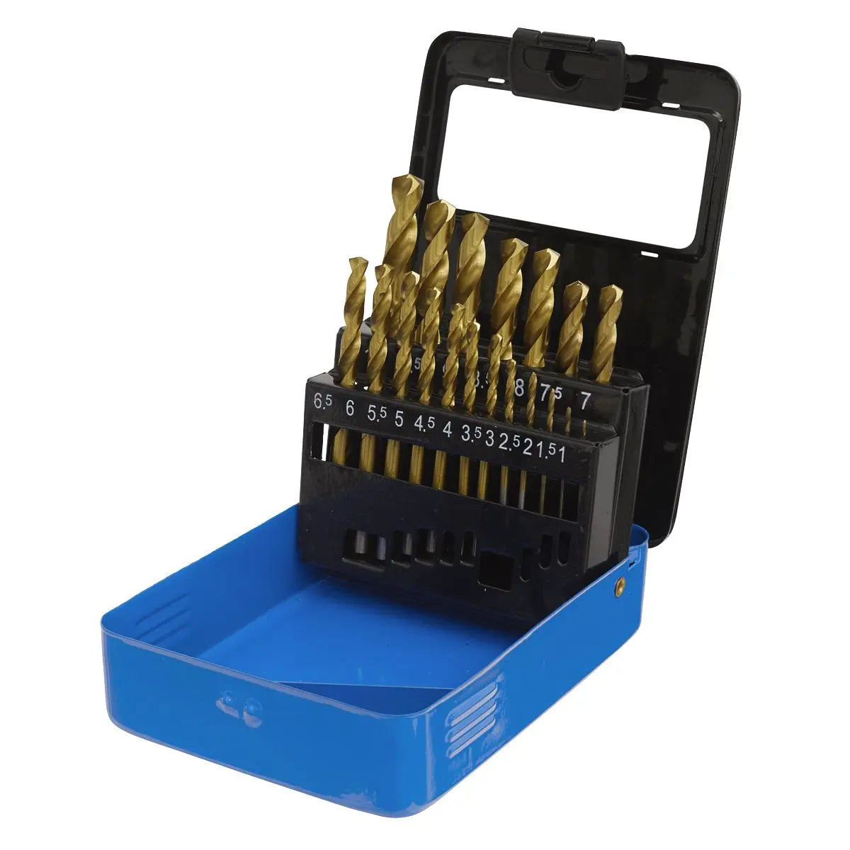 Sealey 19 Piece HSS Fully Ground Drill Bit Set DIN 338 1-10mm Metric