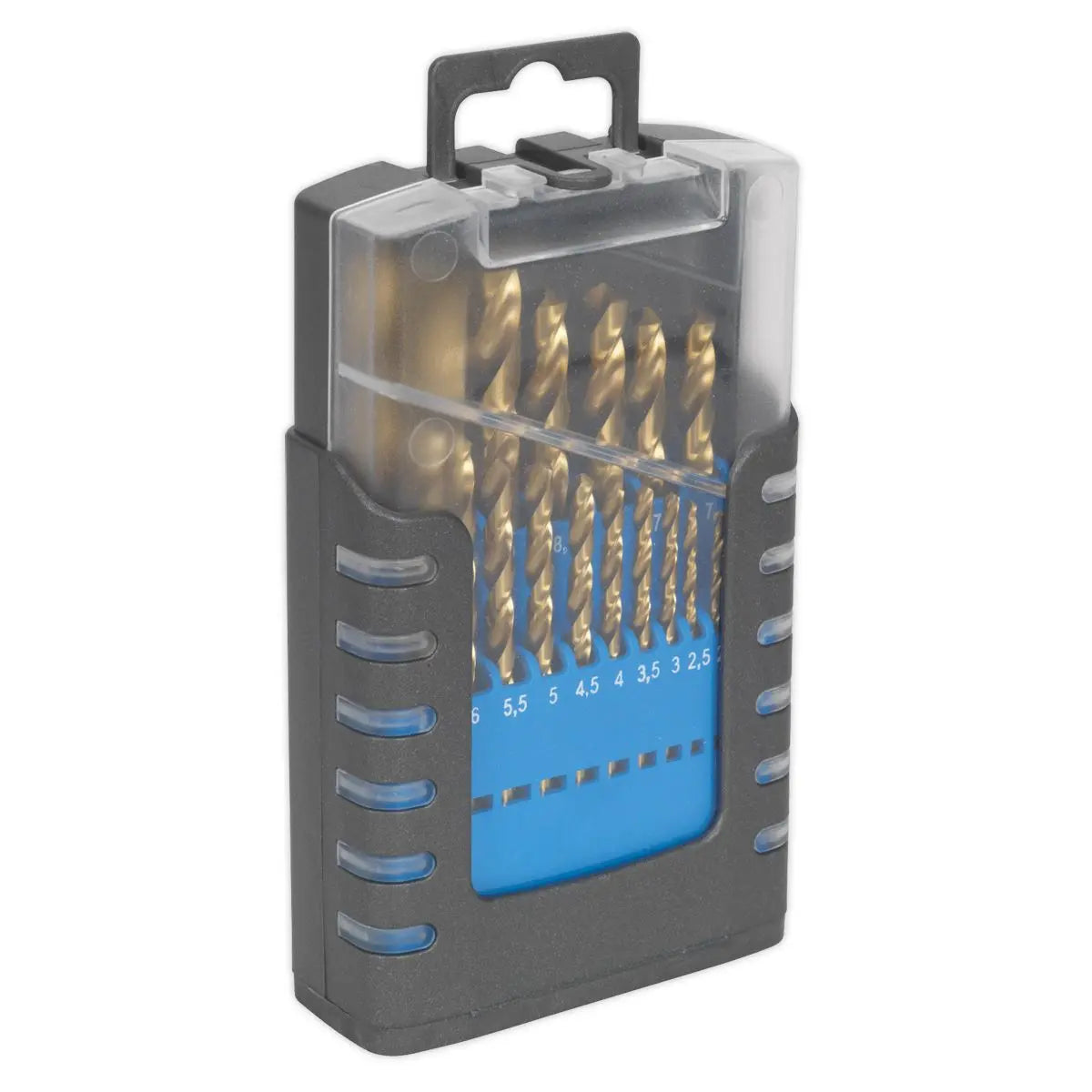 Sealey 19 Piece HSS Fully Ground Drill Bit Set DIN 338 1-10mm Metric