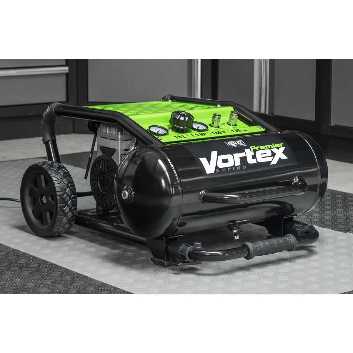 Sealey 19L Oil Free Direct Drive Air Compressor 1.5hp White Rose Tools