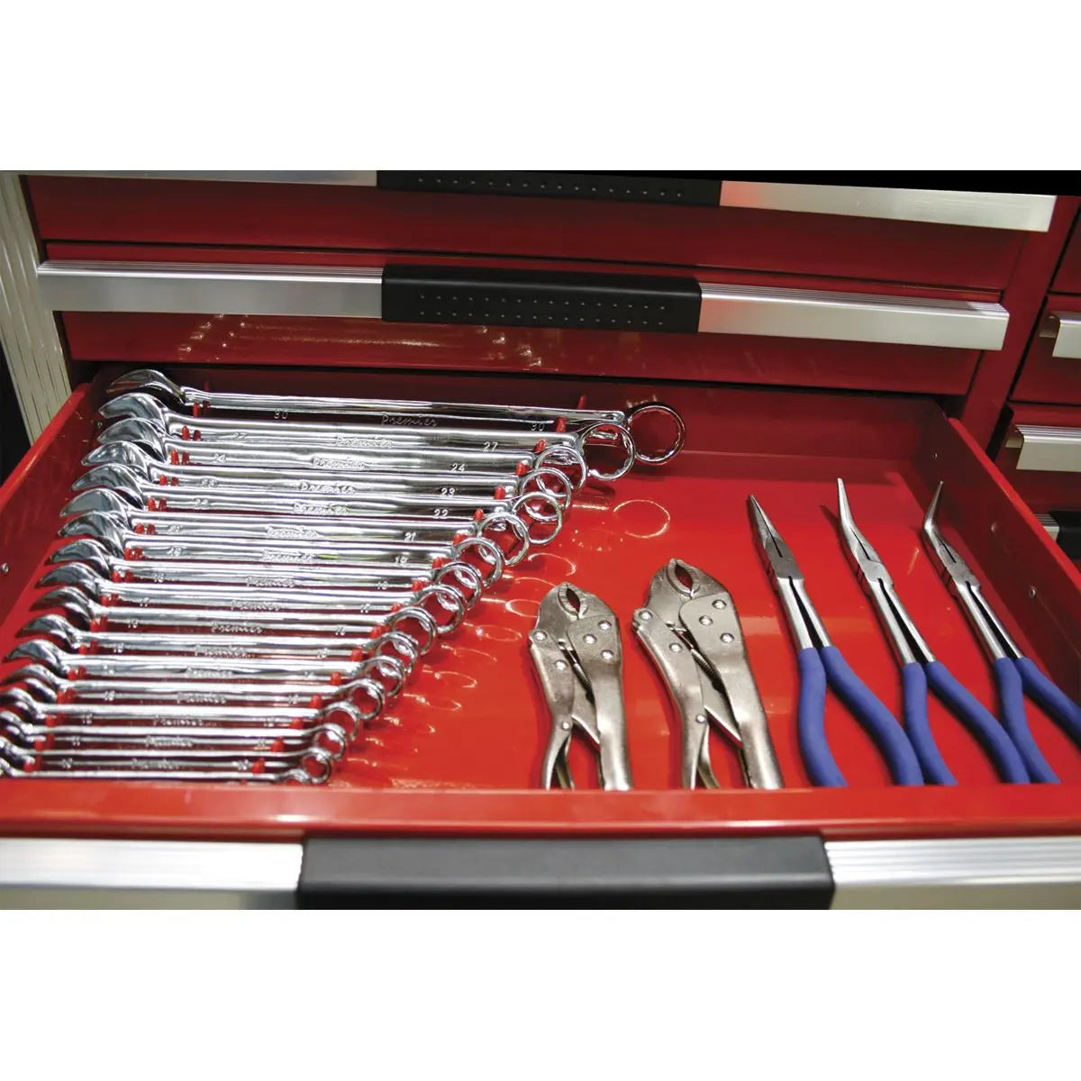 Sealey 2 Piece Magnetic Sharks Teeth Spanner Rack Tooth Holder 20 Spanners