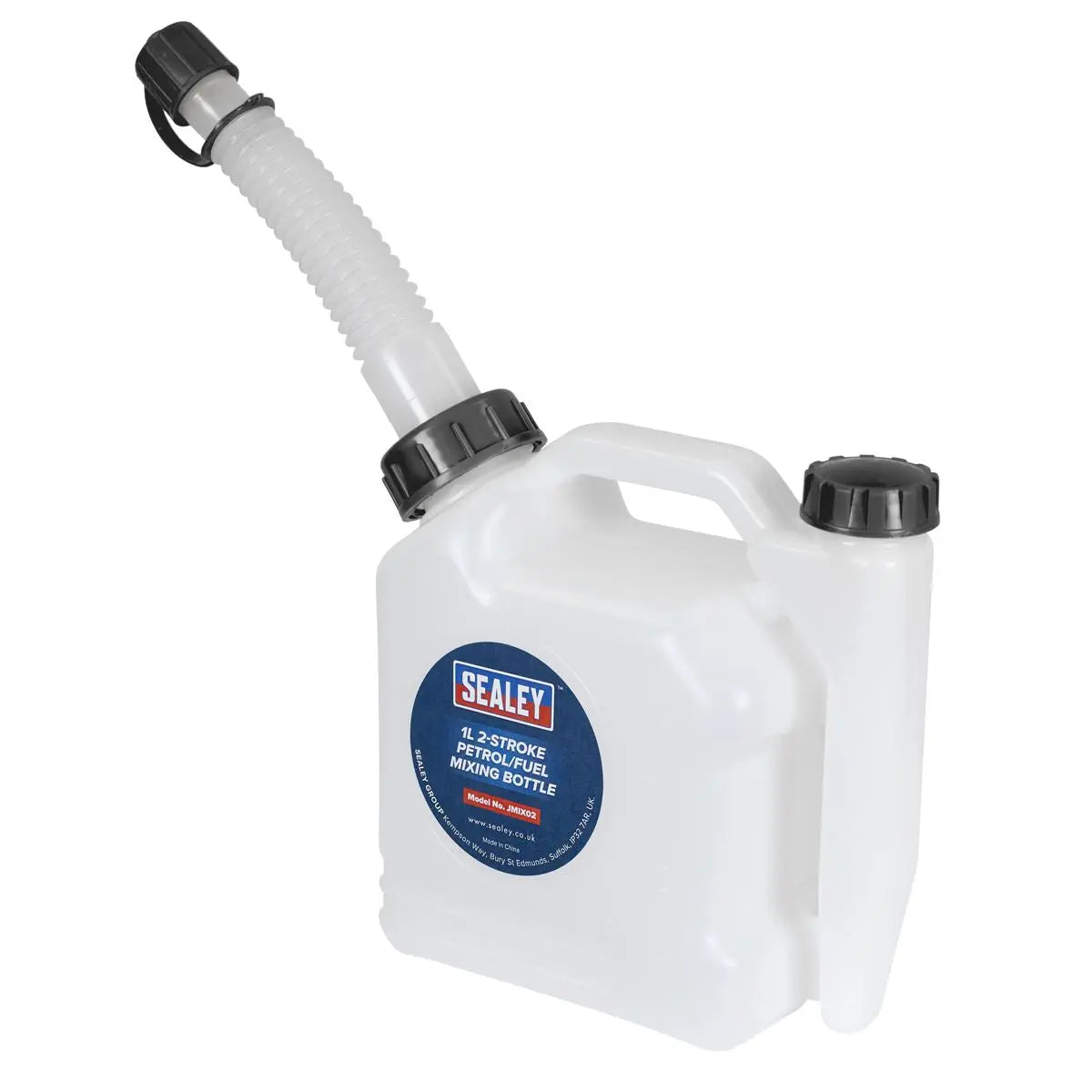 Sealey 2-Stroke Fuel Mixing Bottle 1L  White Rose Tools