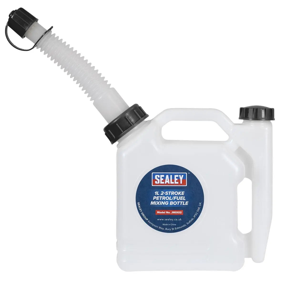 Sealey 2-Stroke Fuel Mixing Bottle 1L  White Rose Tools