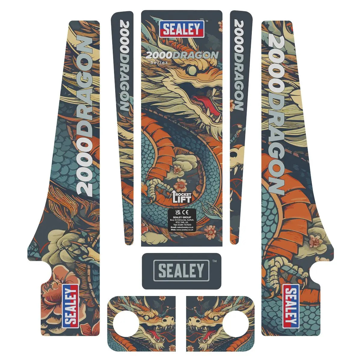 Sealey 2 Tonne Low Entry Profile Trolley Jack Rocket Lift White 6 Custom Designs  White Rose Tools