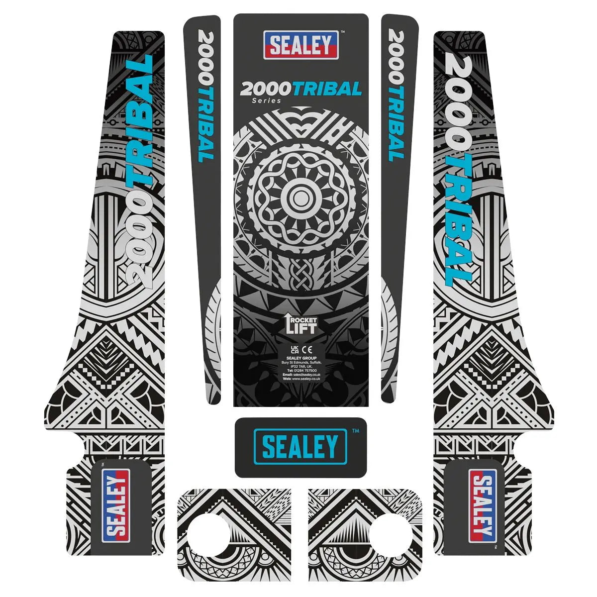 Sealey 2 Tonne Low Entry Profile Trolley Jack Rocket Lift White 6 Custom Designs  White Rose Tools