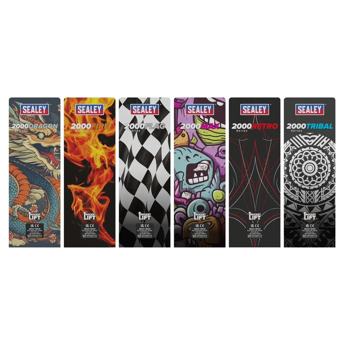 Sealey 2 Tonne Low Entry Profile Trolley Jack Rocket Lift White 6 Custom Designs  White Rose Tools