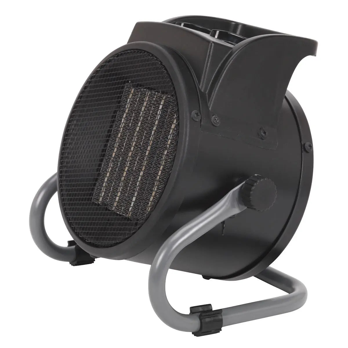 Sealey 2000W Industrial PTC Fan Heater 230V Two Thermostat Heat Settings Work Bench