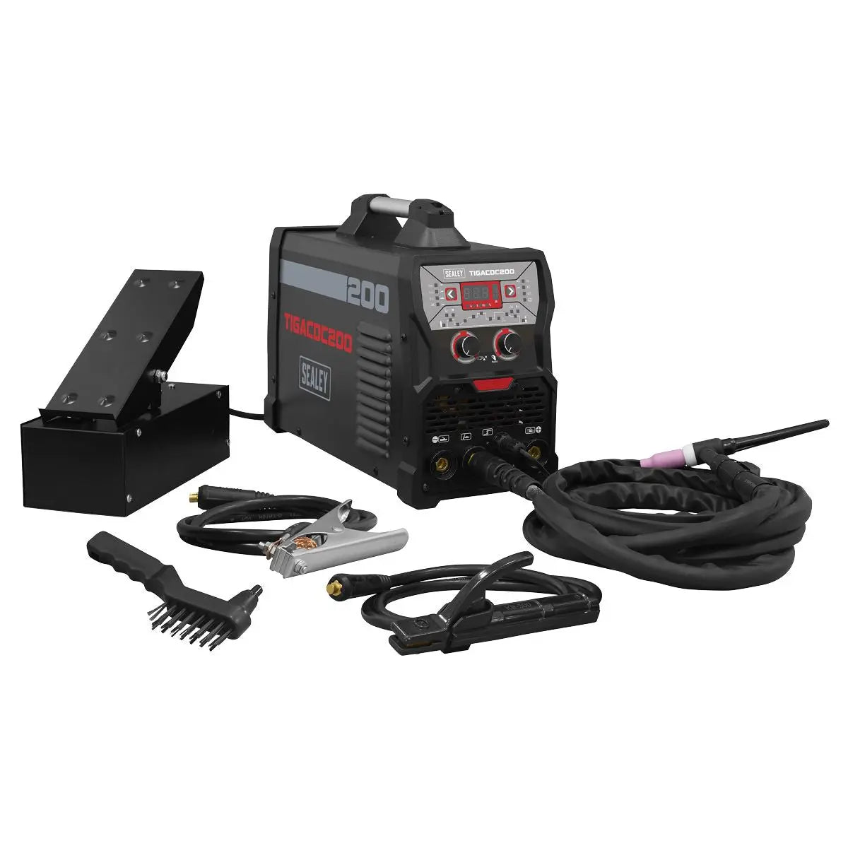 Sealey 200A TIG/MMA AC/DC Pulse Inverter Welder 230V White Rose Tools