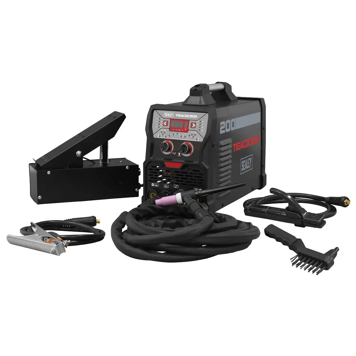 Sealey 200A TIG/MMA AC/DC Pulse Inverter Welder 230V White Rose Tools