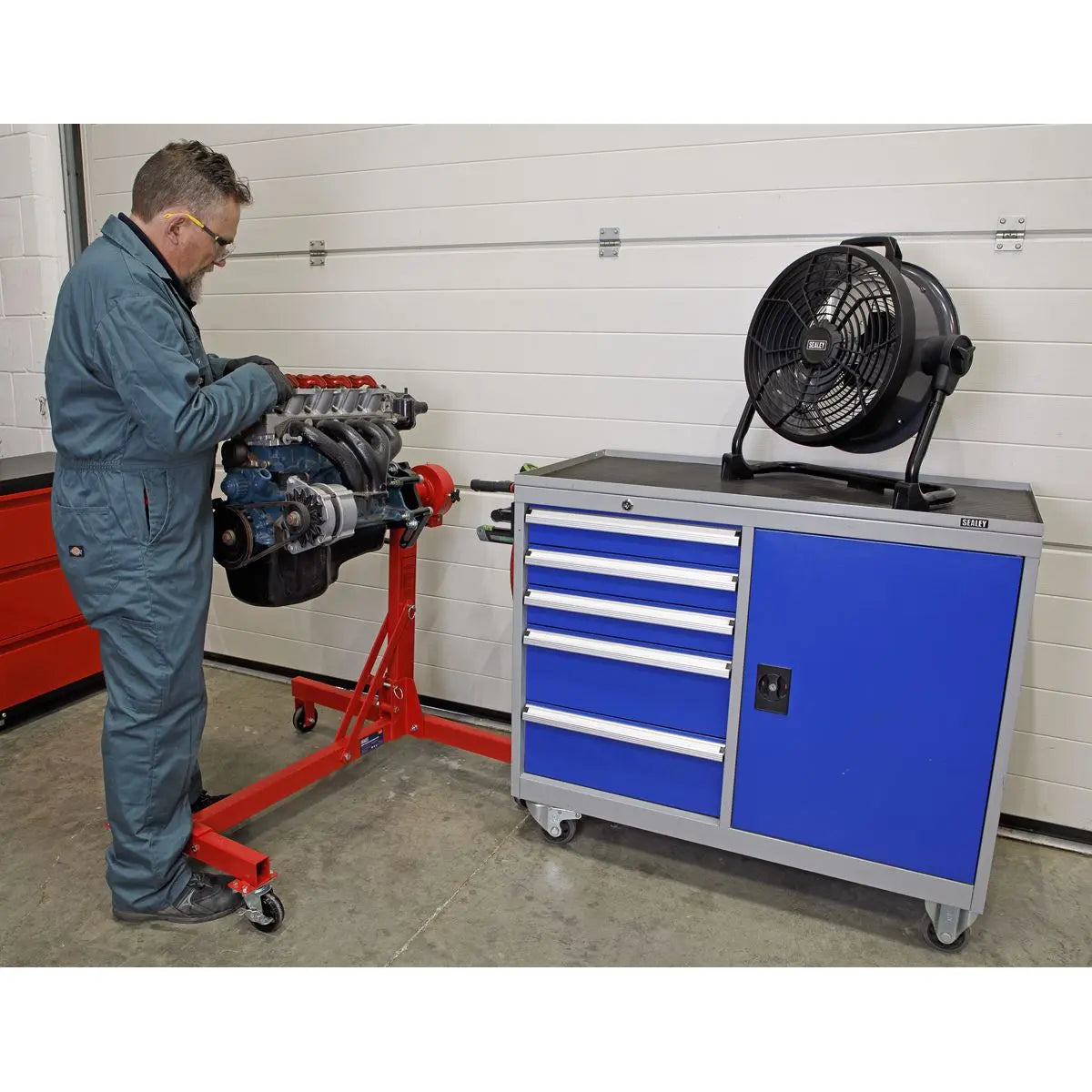 Sealey 230V with Cordless Option High Velocity Drum Fan 16