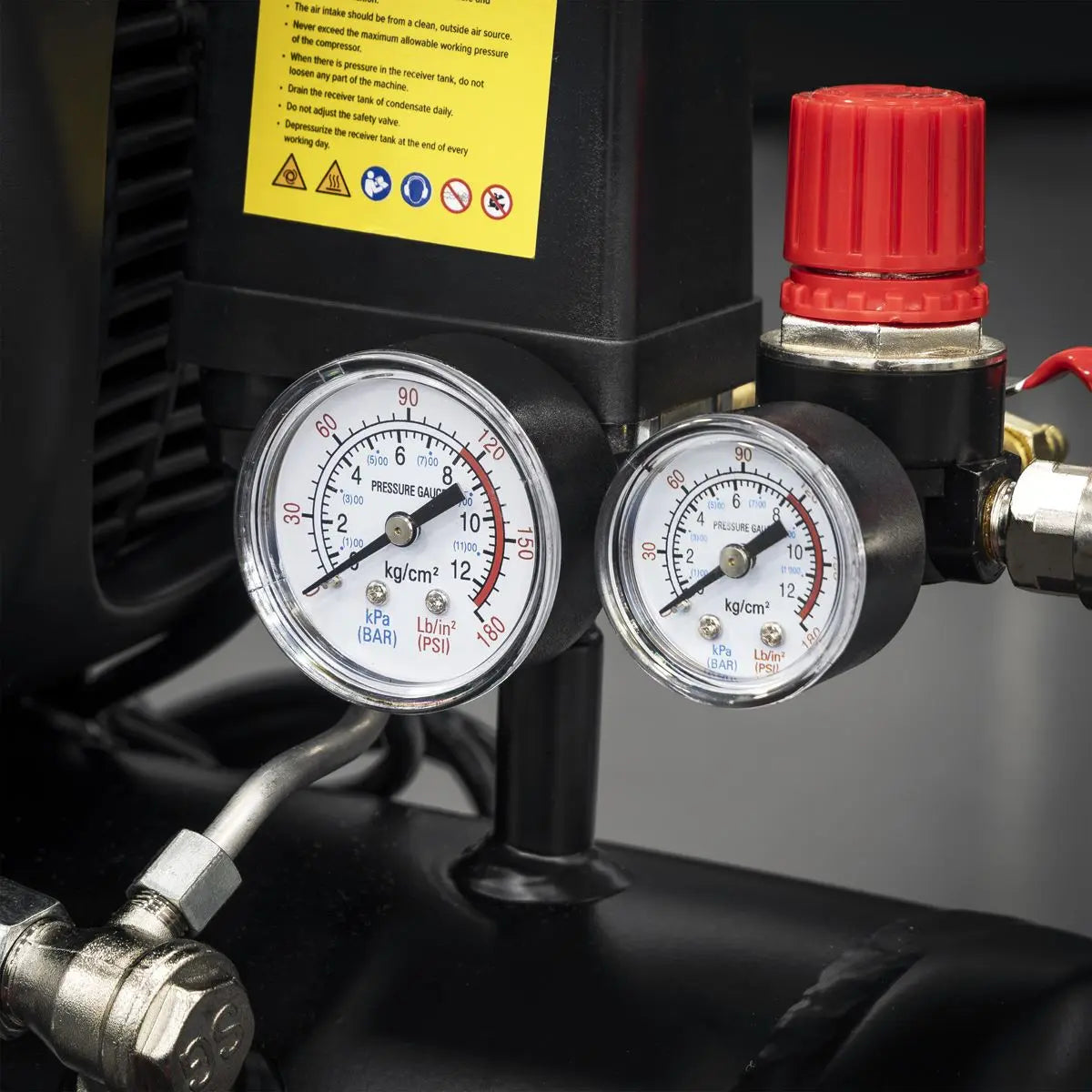 Sealey 24L Direct Drive Air Compressor 2hp with 4pc Air Accessory Kit