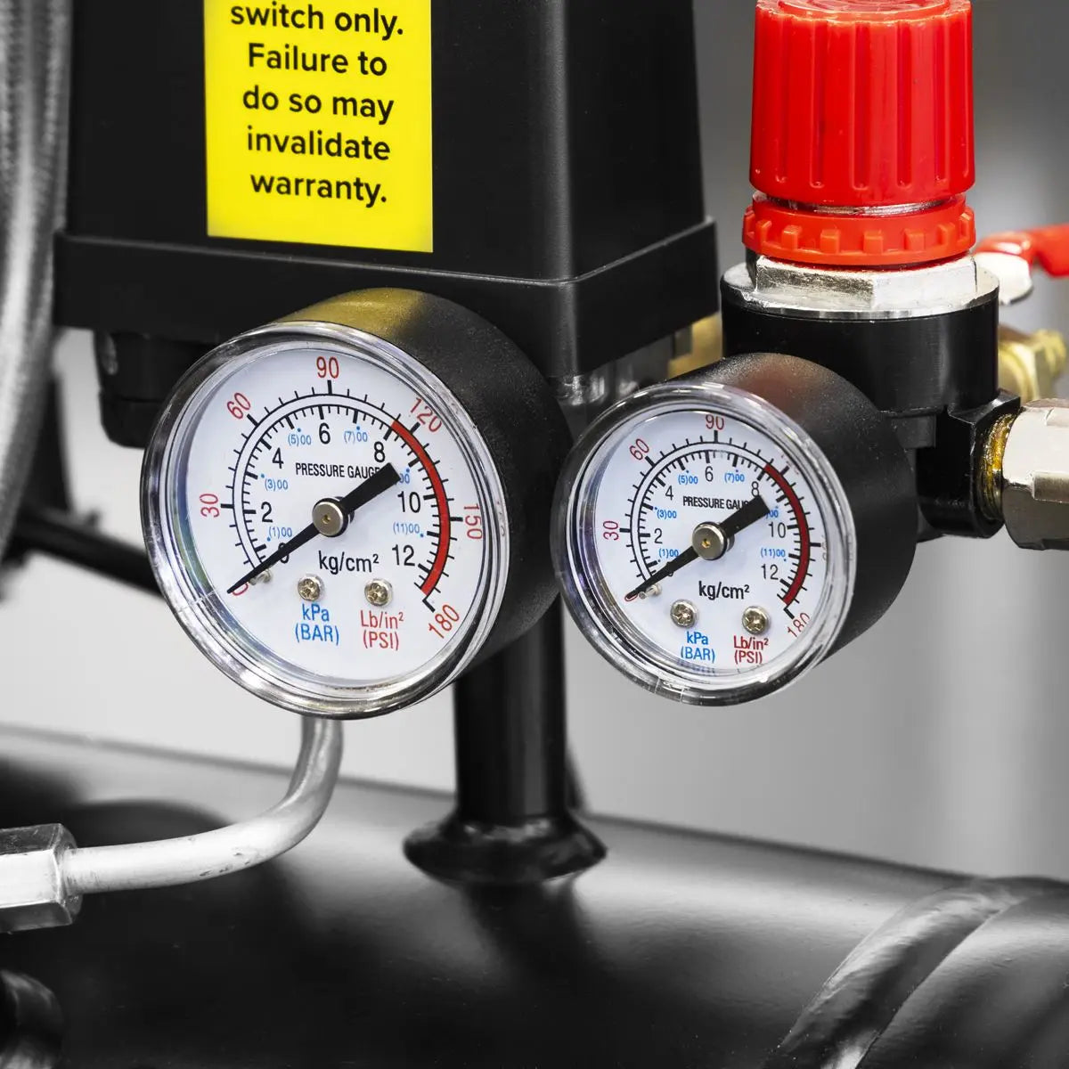 Sealey 24L Low Noise Oil Free Direct Drive Air Compressor 1hp White Rose Tools